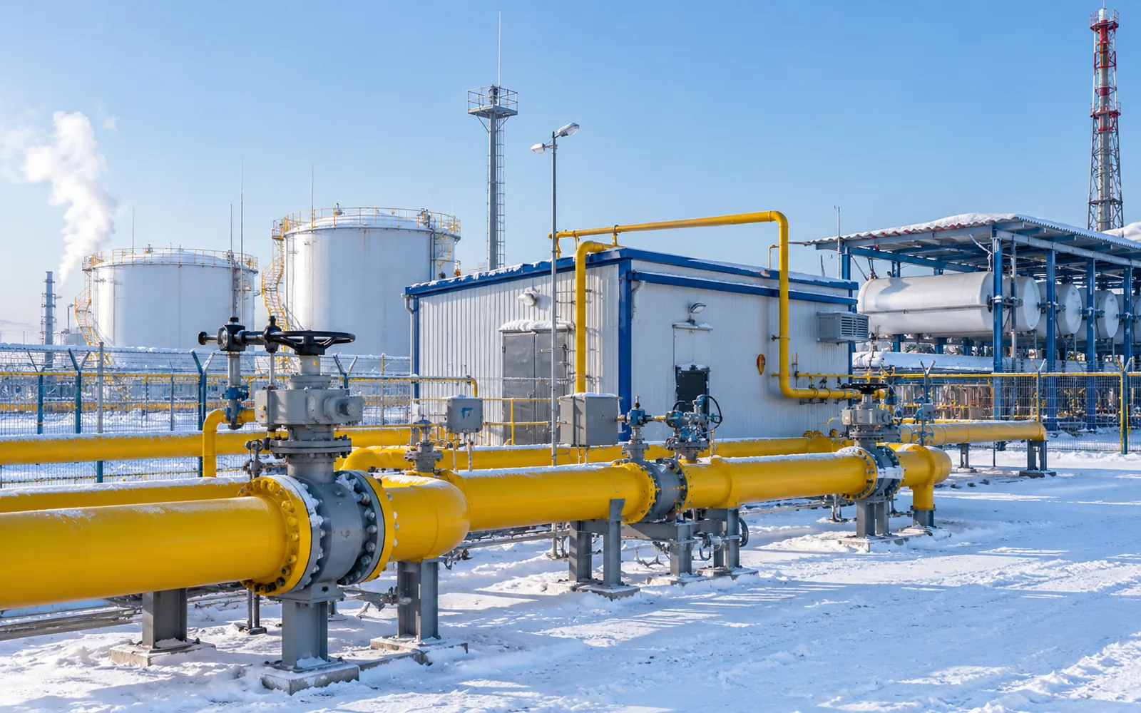 Газорегуляторный пункт и топливное хозяйство зимой
